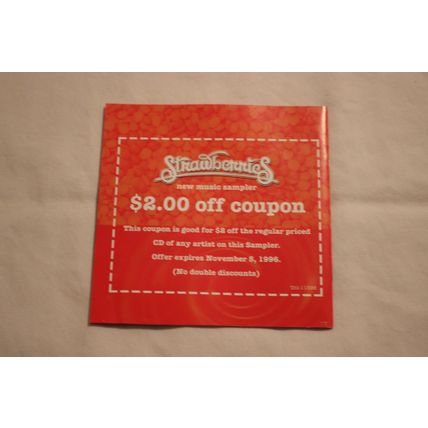 STRAWBERRIES NEW MUSIC SAMPLER-5" Various Artists Promo Sampler CD