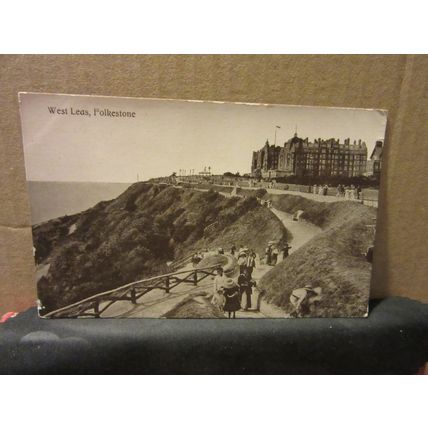 WEST LEAS, FOLKESTONE, KENT.. unused antique postcard by Valentine =