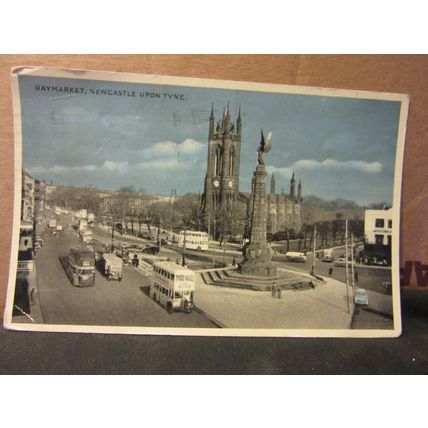 HAYMARKET, NEWCASTLE-UPON-TYNE .used postcard by E T W Dennis 1960 postmark =