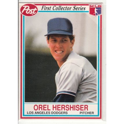 1990 Post Orel Hershiser baseball card #8