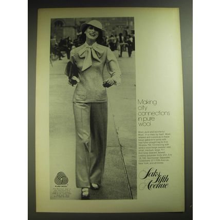1974 Saks Fifth Avenue Sportswear Separates Collections Advertisement