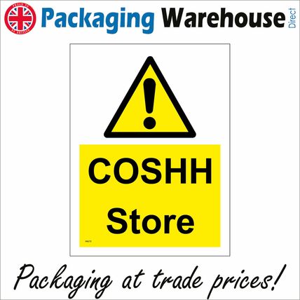 HA215 COSHH STORE SIGN HAZARDOUS CHEMICAL STORAGE SAFETY SOLVENTS HARMFUL HEALTH