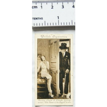 1931 Wills Cinema Stars 3rd No. 45 Bernice Claire & Claude Gillingwater