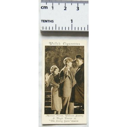 1931 Wills Cinema Stars 3rd No. 41 Marian Nixon, William Janney & Hugh Trevor