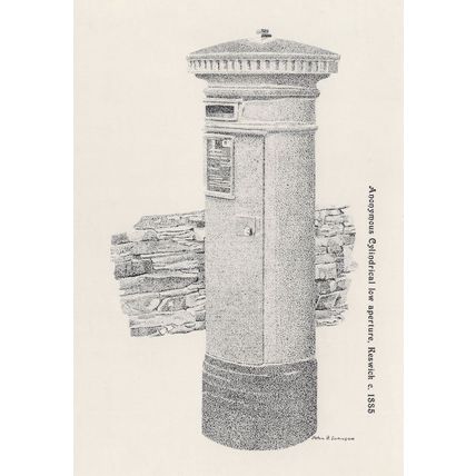 Keswick Cumbria Cylindrical Victorian Pillar Letter Box FDC Postcard