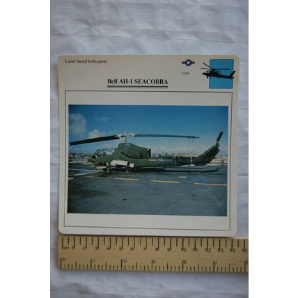 Bell AH-1 Seacobra - USA - Land Based Helicopter - Collectors Club Card