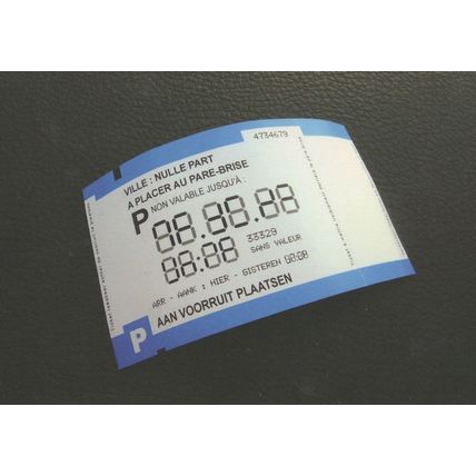 Opel Cars Belgium Car Parking Ticket Advertising Postcard