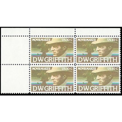 1555a, Mint NH 10¢ Brown Color Omitted Error - RARE Plate Block - Stuart Katz