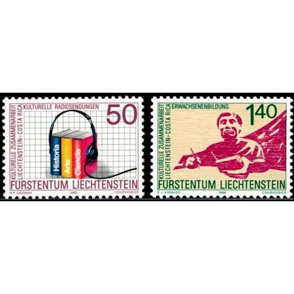 ZAYIX Liechtenstein 886-887 MNH Cultural Cooperation Joint Costa Rica 031622S32