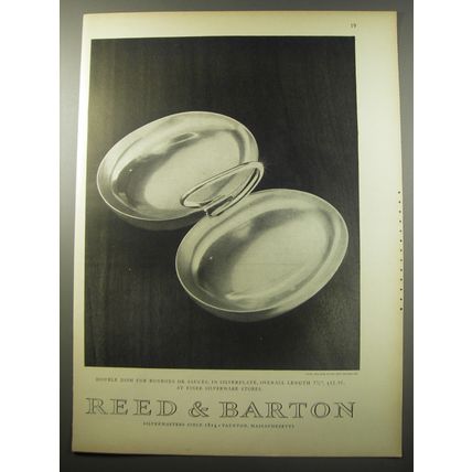 1955 Reed & Barton Double Dish Advertisement