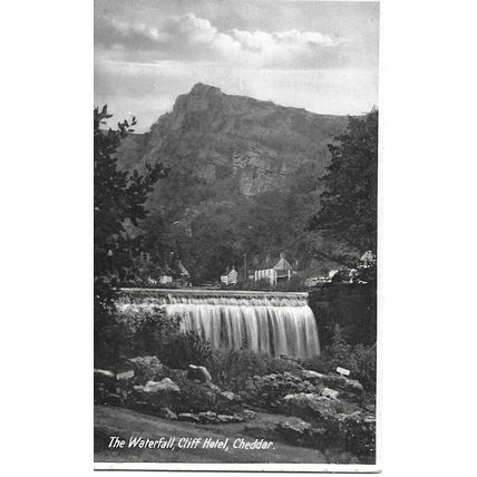 The Waterfall - Cliff Hotel - CHEDDAR - Somerset - Real Photo Postcard (40260)