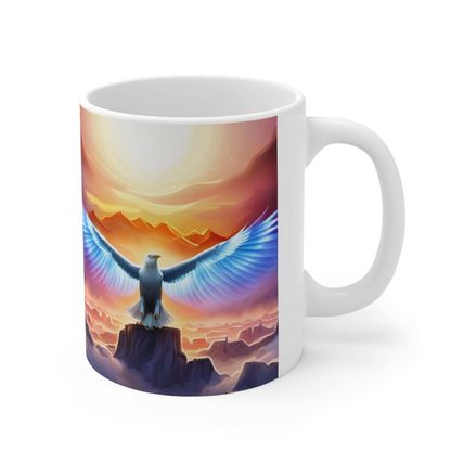 The United States of America USA Flag Eagle #3 11oz Ceramic Coffee Mug