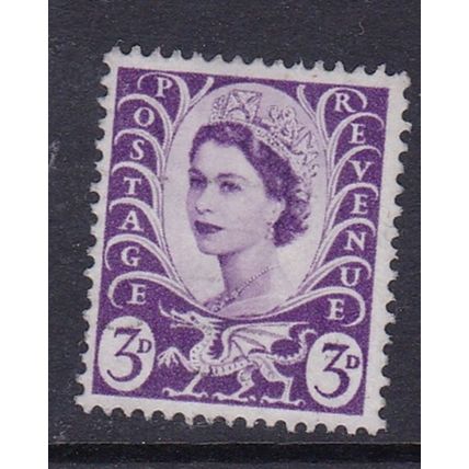 GB REGIONAL ISSUE 1967-69 WALES 3d USED