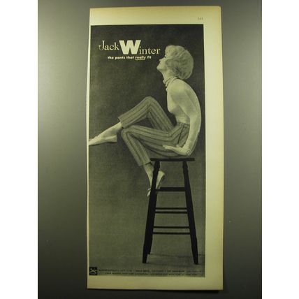 1959 Jack Winter Pants Ad - Jack Winter the pants that really fit
