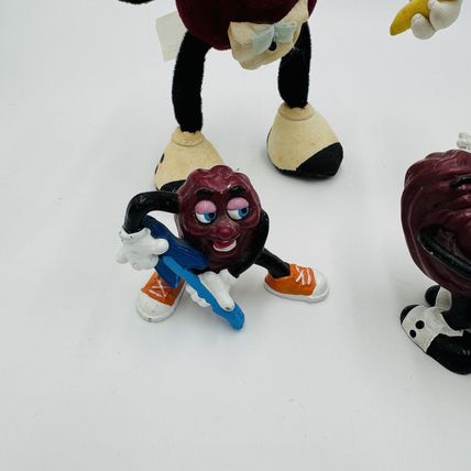 Calrab California Raisins 1988 Action Figurines Applause Lot 9 Pieces Vintage