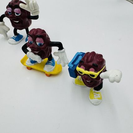 Calrab California Raisins 1988 Action Figurines Applause Lot 9 Pieces Vintage