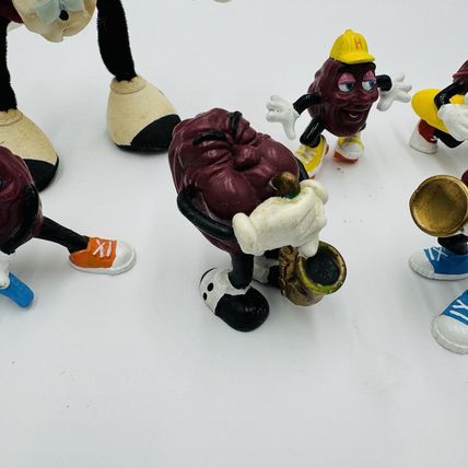Calrab California Raisins 1988 Action Figurines Applause Lot 9 Pieces Vintage