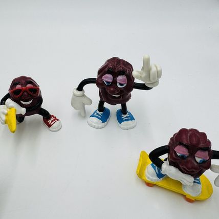 Calrab California Raisins 1988 Action Figurines Applause Lot 9 Pieces Vintage