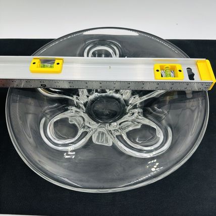 Severes Crystal Centerpiece France 14.5in Wide Large Vintage Fruitbowl Serveware