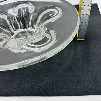 Severes Crystal Centerpiece France 14.5in Wide Large Vintage Fruitbowl Serveware