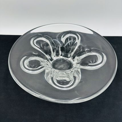 Severes Crystal Centerpiece France 14.5in Wide Large Vintage Fruitbowl Serveware