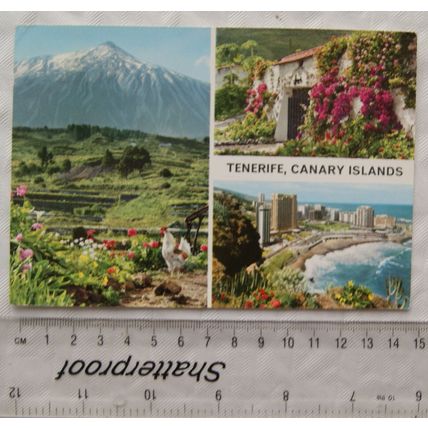 1972 postcard Tenerife Canary Islands, multi-view