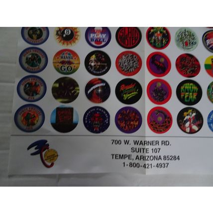 Milk Cap - Power Slammer Caps, Jurassic Dyno Promo Poster 1992