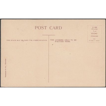 Galleries & Commercial Mole, Gibraltar, c.1910 - Benzaquen & Co Postcard