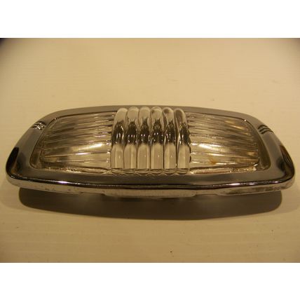 1946 1947 1948 PLYMOUTH STANDARD DOME LIGHT GLASS LENS & BEZEL OEM