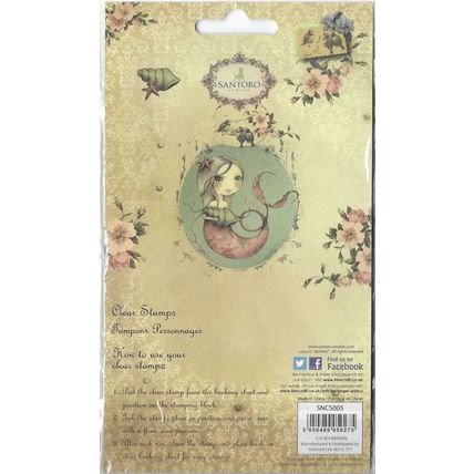Santoro. Mergirl Stamp Set. Stamping Cardmaking Scrapbooking Crafts
