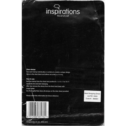 Inspirations. Alphabet & Numbers Stamp Set. Stamping Cardmaking Scrapbooking