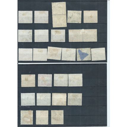 Cyprus stamps. 1938 GVI used lot to 18pi. Various shades etc. (J610)