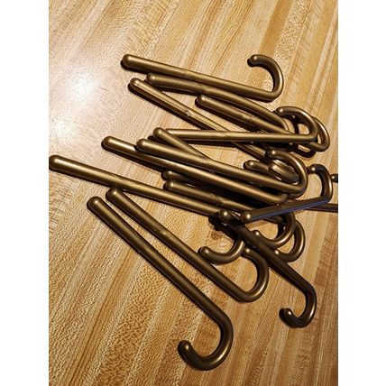 Lot of 16 Gold Colored 5.5" Plastic Canes For Decoration or Crafts
