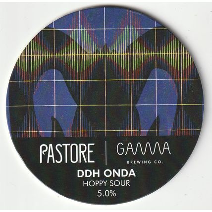 UNUSED KEG CLIP FRONT - GAMMA BREWING CO - PASTORE DDH ONDA HOPPY SOUR
