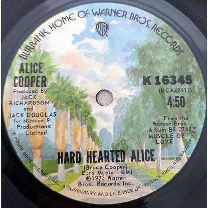 Alice Cooper : Teenage Lament '74 : 7" Single : 1973