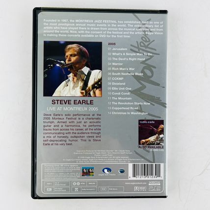 Steve Earle Live At Montreux 2005 DVD