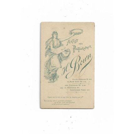 CDV, Young Lady, H Bown Studios, London And Kent.
