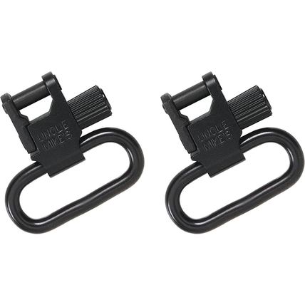 Uncle Mikes 1" Quick Detach Super Sling Swivel Pair Blue