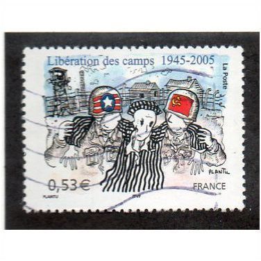 FRA 2005 53c'50TH ANN OF LIBERATION OF CONCENTRATION CAMPS FINE USED (EBID20549)
