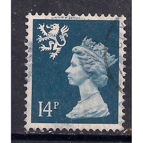 Great Britain 1989 Scotland 14p Deep Blue 1LB Used SG S55 postage stamp