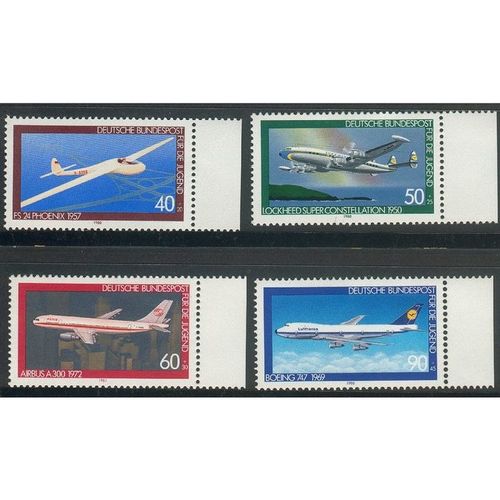Germany 1980 - SG1918-21 - Youth Welfare - History Of Aviation (unused)