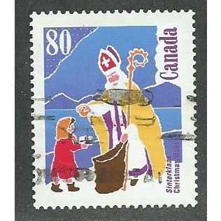 CAN 1991 80c 'CHRISTMAS ' FINE USED (EBID38-890)