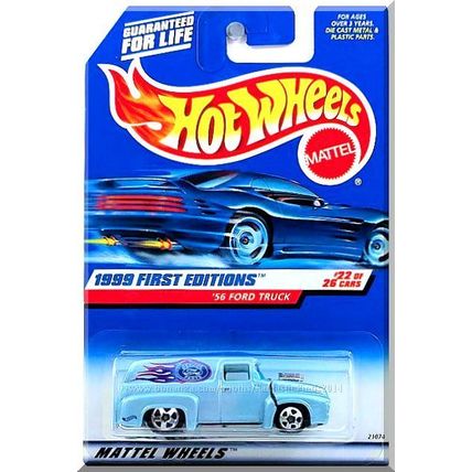 Hot Wheels - '56 Ford Truck: 1999 First Editions #22/26 - Collector #927 *Blue*