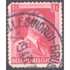 Belgium 1936 - SG747 - 1f red - King Leopold 111 - used 5