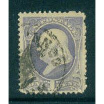 Used 206 1c Benjamin Franklin Just Clears M00755