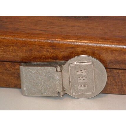 Pre-Owned Men’s Silver Tone Initial E B A Money Clip