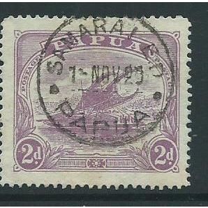 papua stamp used heavy sg 86 sg86 used