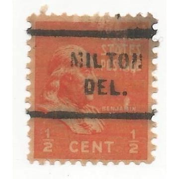 PRECANCEL-T&T DEL, MILTON 712 ON PREXY