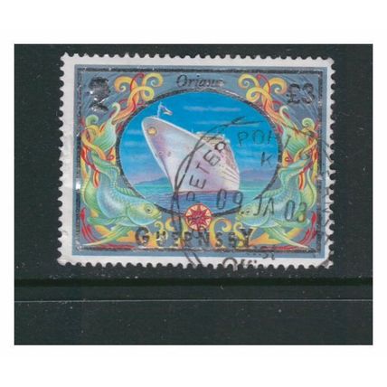 GUERNSEY 1998 MARITIME HERITAGE DEFINITIVES £3 ORIANA OFF PAPER FINE USED SHIPS