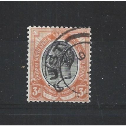 SouthAfrica.SG8 3d Black and Orange-Red.Fine Used.Aug25c